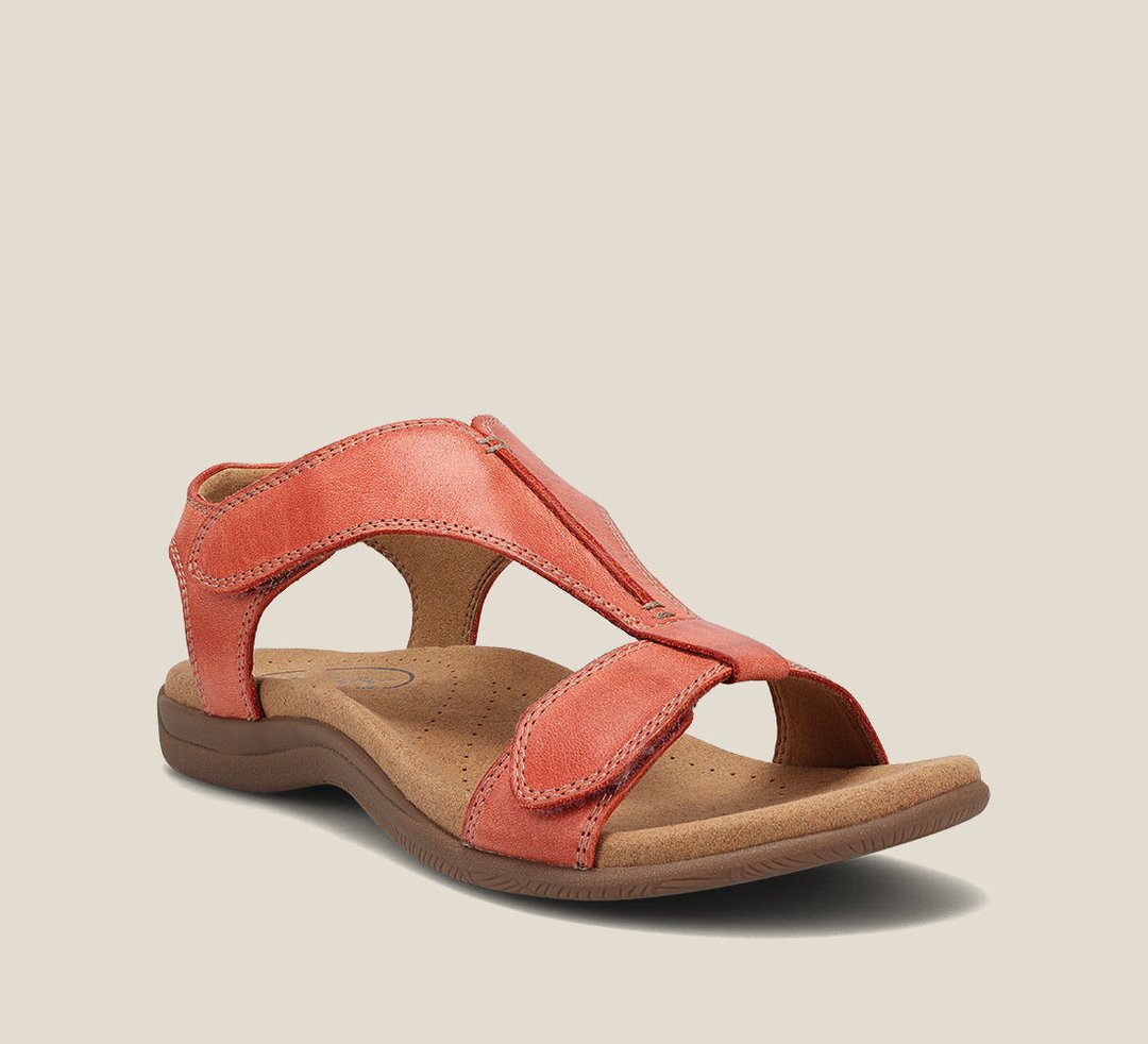 Carmen Women's Sandals | Orthopedic Vegan Leather, Comfortable T-Strap Design 0