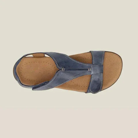 Carmen Women's Sandals | Orthopedic Vegan Leather, Comfortable T-Strap Design 6