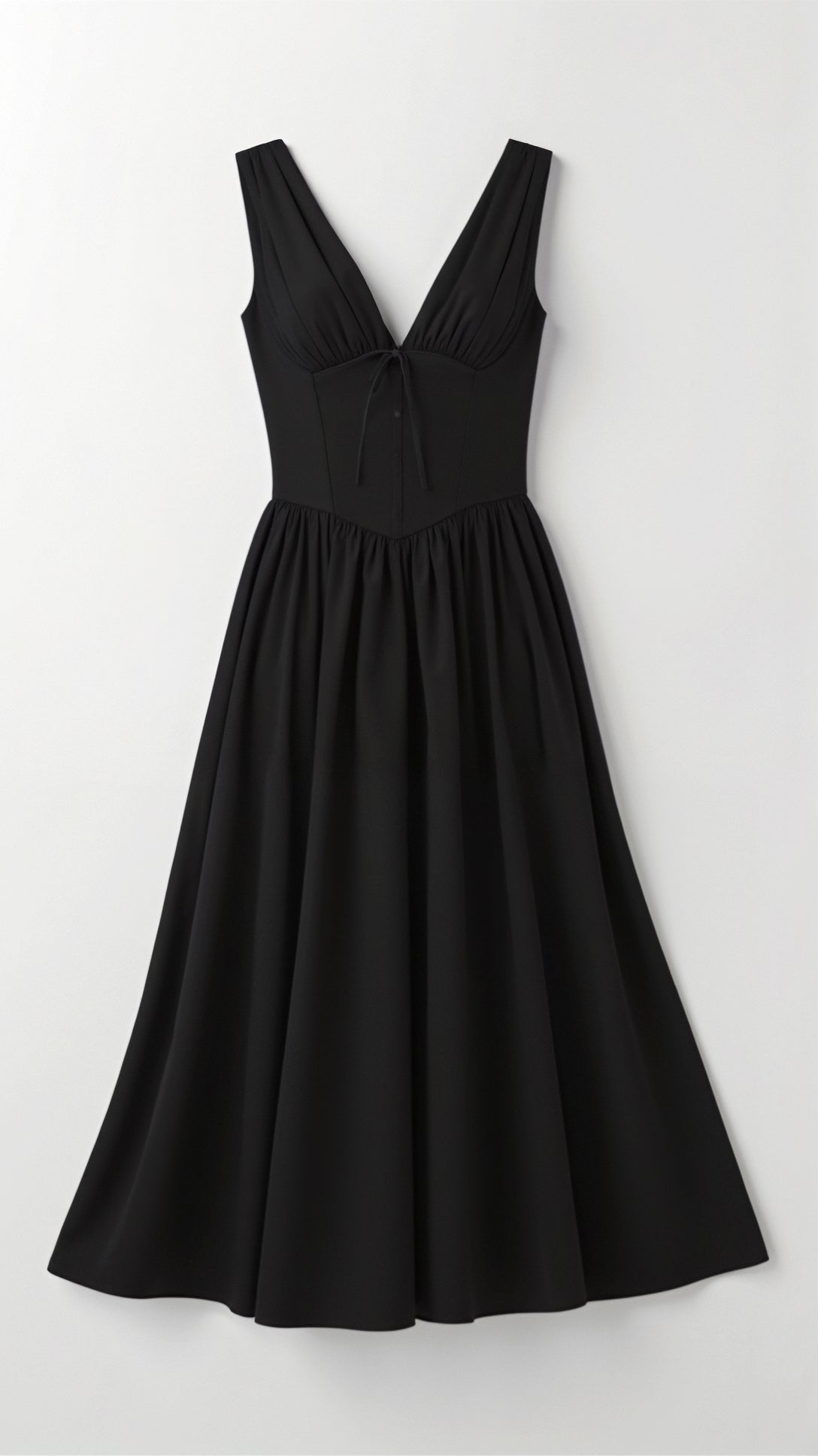 Cassandra Women's Midi Dress | Plunge Neckline, Elegant Summer Style 5