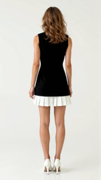 Celine Women's Black Dress | Sleek Fitted Bodice, Mini Length 1