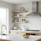 CimentAure Matte Cement & Brass Pendulum Clock - Silent Industrial Wall Clock