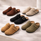 Cleo Women's Clogs | Suede, Adjustable Buckle, Non-Slip Sole 5
