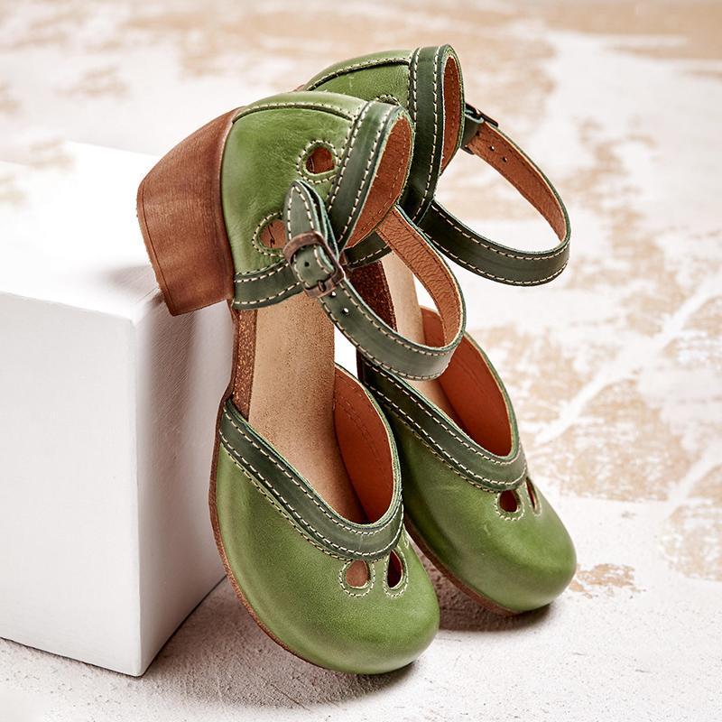 Cleo Women's Sandals | Orthopedic Low Heel Comfort, Adjustable Straps 1