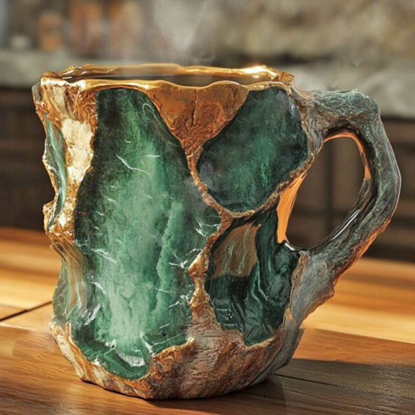 Coffee Mug in Clear Crystal Design with 10.14 Fl Oz Capacity for Daily Use 0