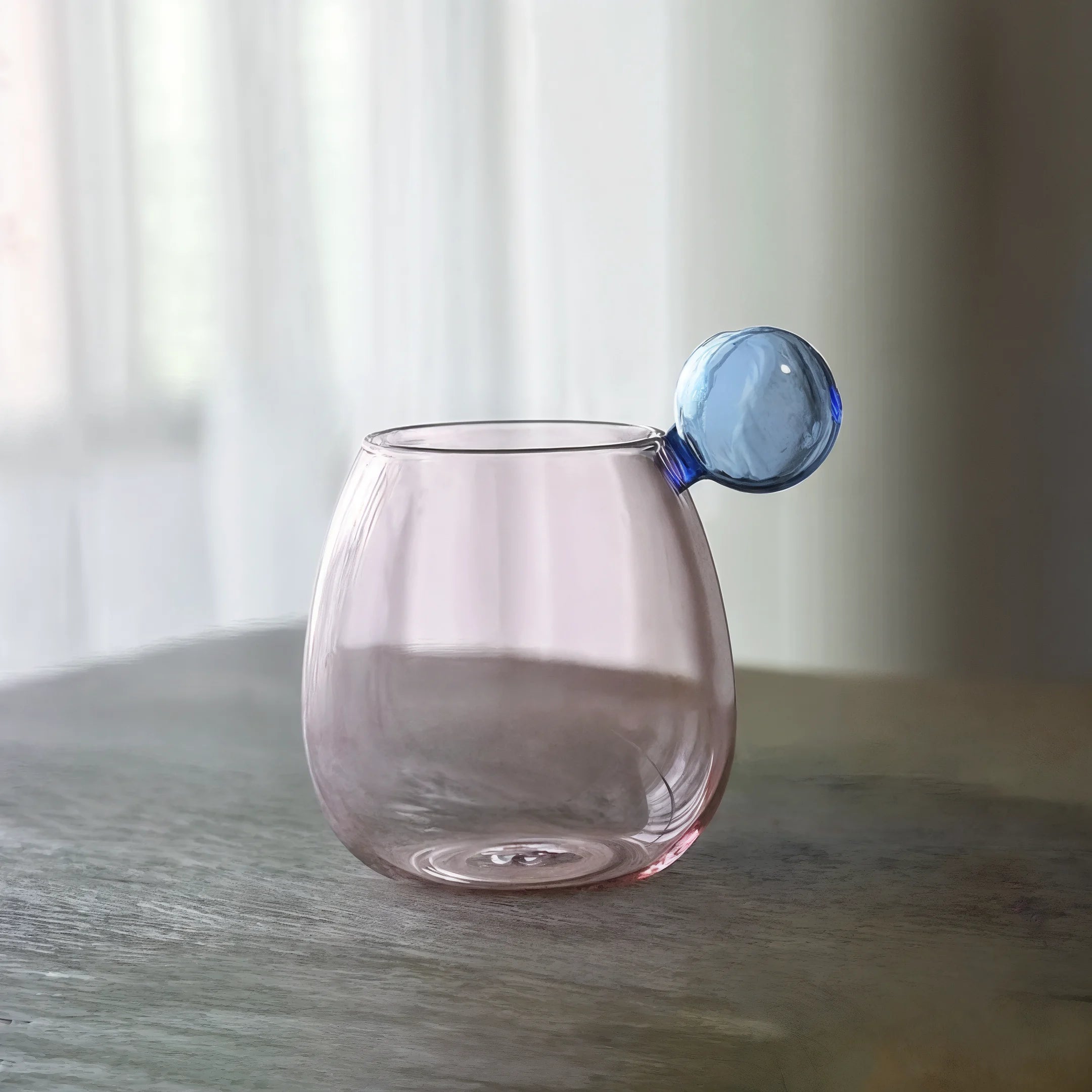 Colorful Bubble Design Glassware – 400ml Cocktail Glasses for Juices and Beverages, Dishwasher Safe, Modern and Durable 10