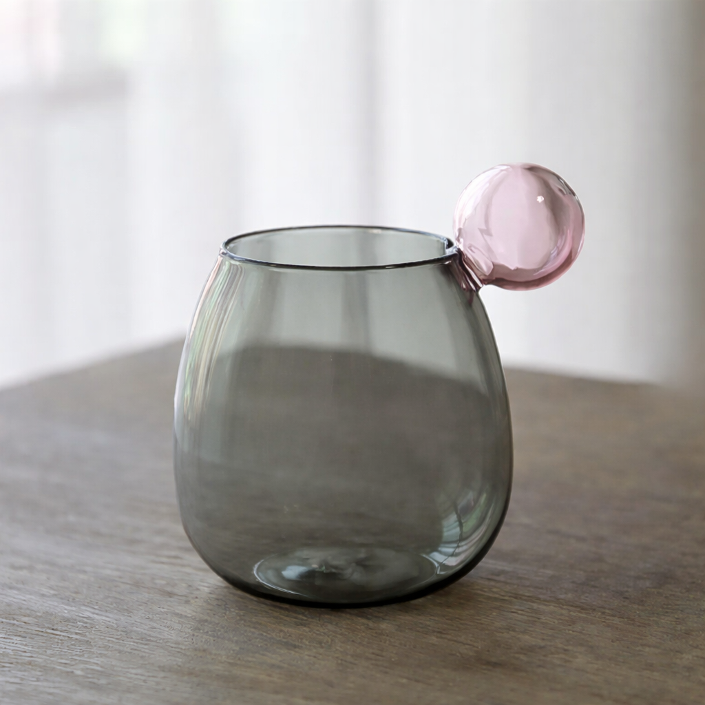 Colorful Bubble Design Glassware – 400ml Cocktail Glasses for Juices and Beverages, Dishwasher Safe, Modern and Durable 9