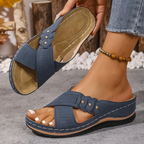 Comfort Wedge Sandals for Women - Ergonomic Wedge Heels for All-Day Wear 0