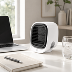 Compact Air Cooler and Humidifier with USB Power and LED Light 44