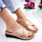 Cora Women's Sandals | PU Leather, Wide Toe Open Design 3