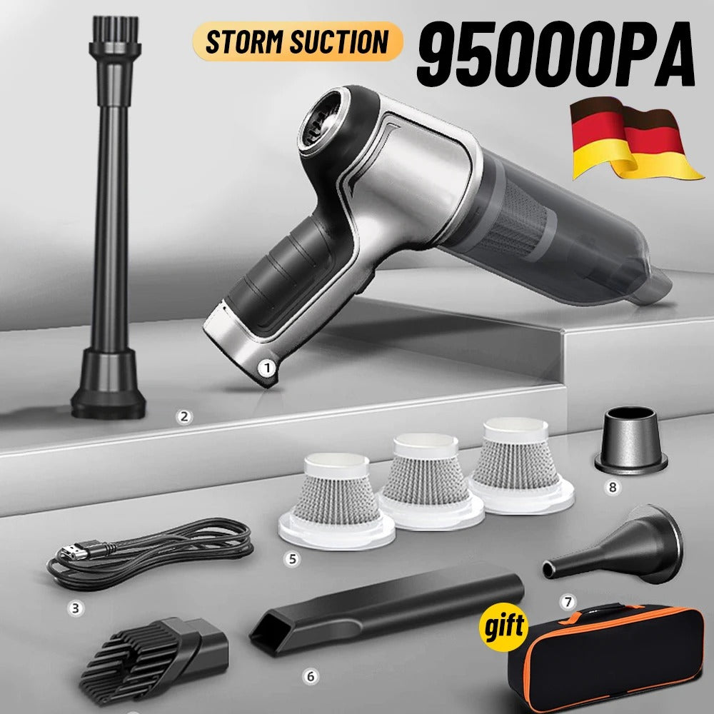 Cordless Car Vacuum Cleaner with 95000Pa Suction Power and Accessories 2