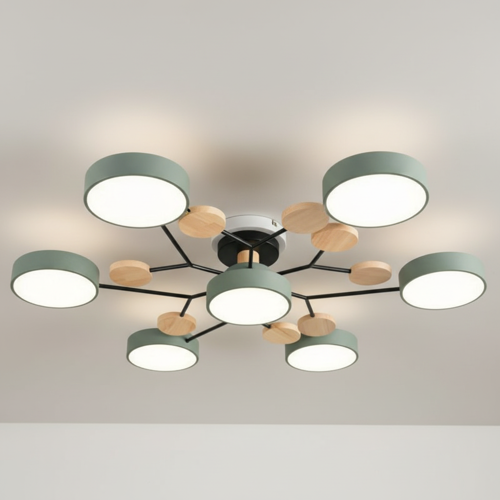 AstraRamus Starburst Branch LED Ceiling Light - Nordic Flush Mount Lamp, 3000K