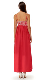Daisy Women's Maxi Dress | Embroidered Lightweight Fabric, Elegant Summer Style 1