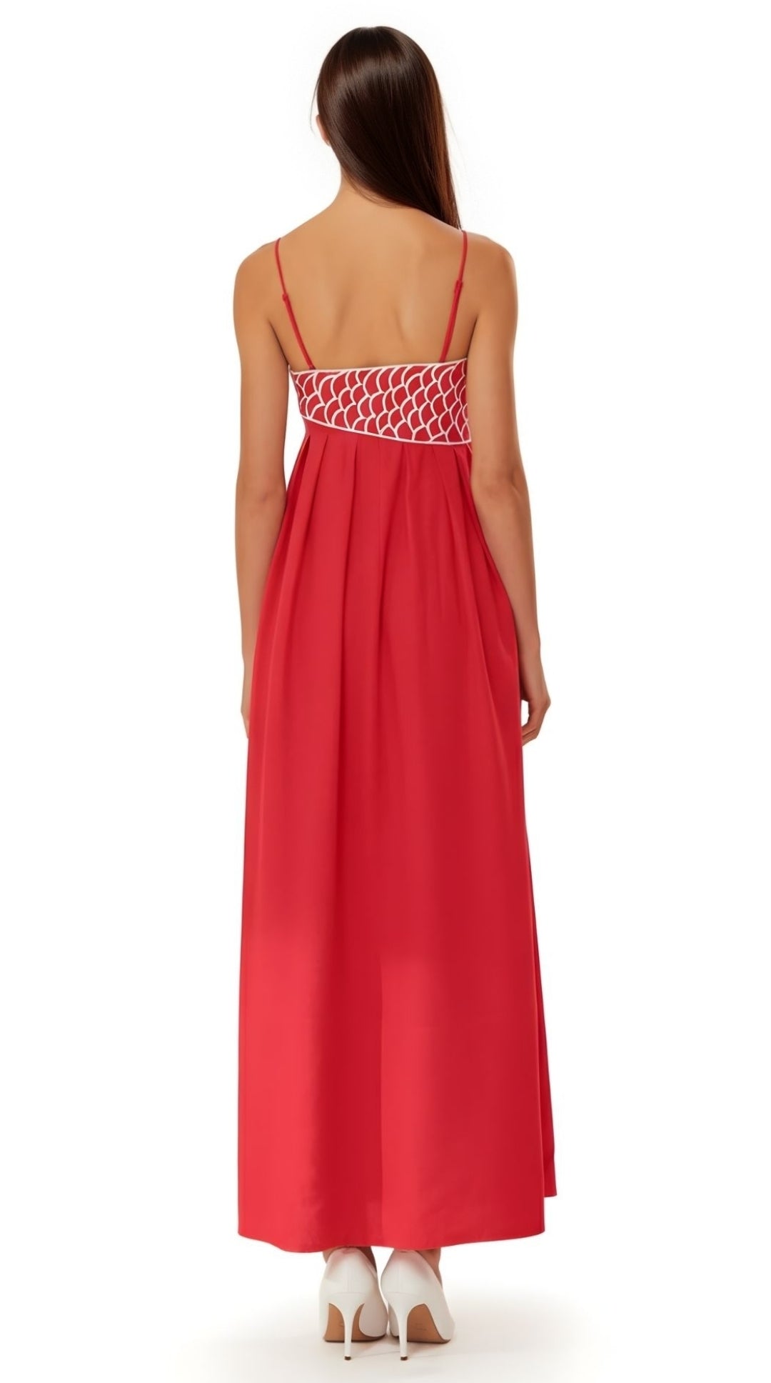 Daisy Women's Maxi Dress | Embroidered Lightweight Fabric, Elegant Summer Style 1