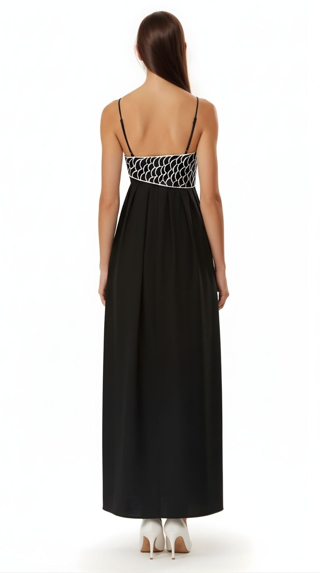Daisy Women's Maxi Dress | Embroidered Lightweight Fabric, Elegant Summer Style 7