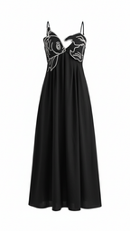 Daisy Women's Maxi Dress | Embroidered Lightweight Fabric, Elegant Summer Style 8
