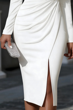 Daphne Women's Midi Dress | Asymmetric One-Shoulder Design, Elegant Cocktail Dress 3