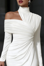 Daphne Women's Midi Dress | Asymmetric One-Shoulder Design, Elegant Cocktail Dress 4