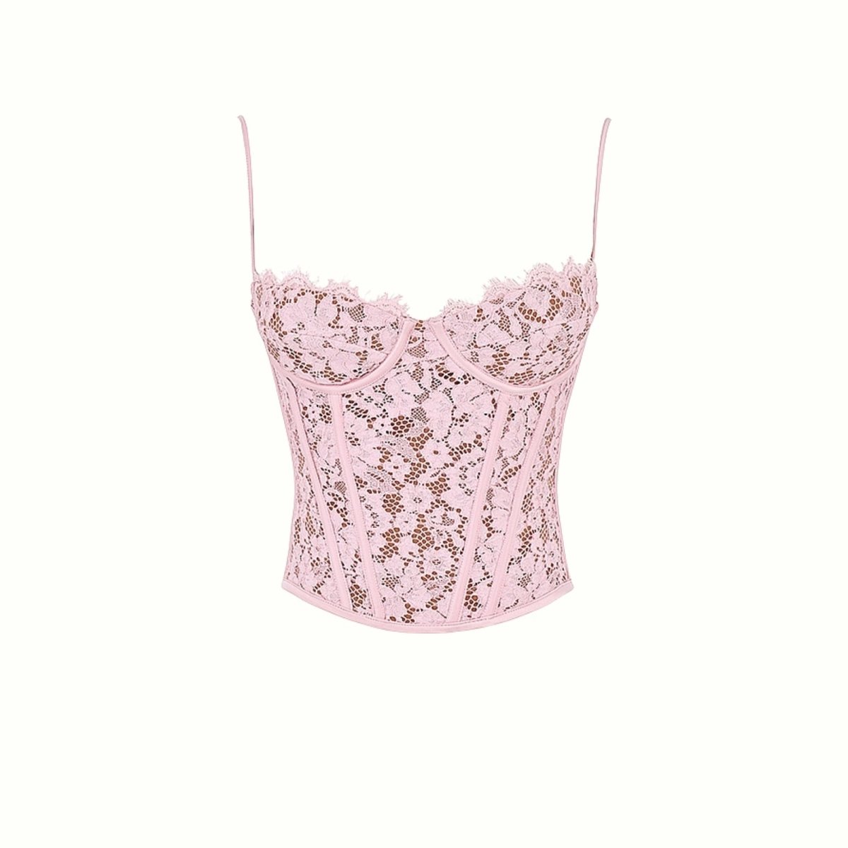 Dara Women's Corset Top | Floral Lace, Sculpted Fit 3