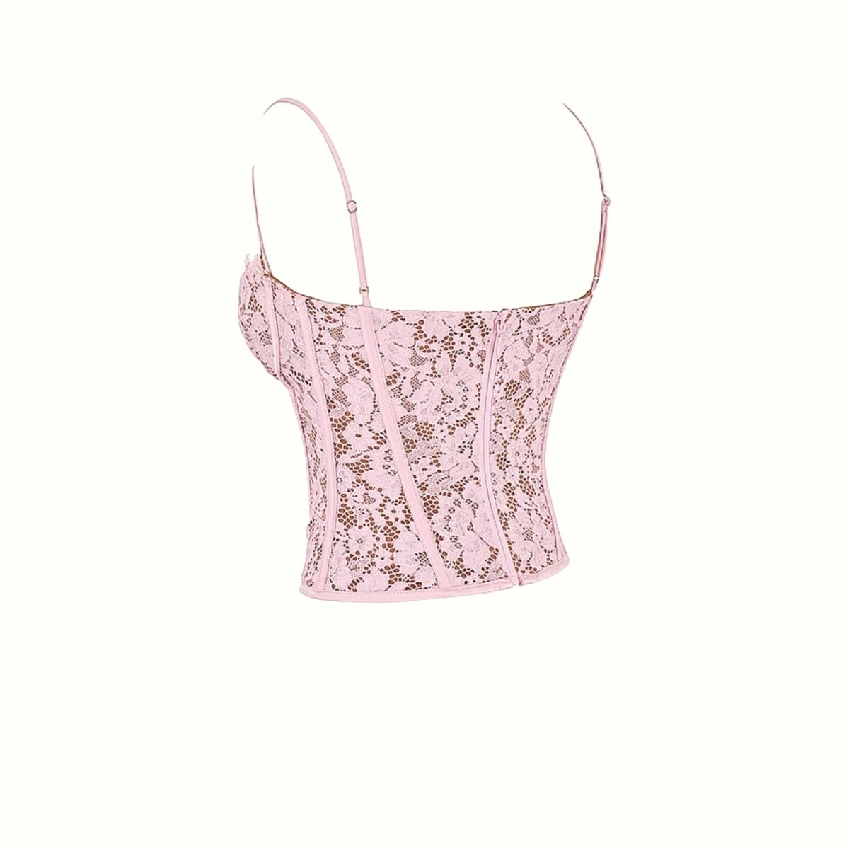 Dara Women's Corset Top | Floral Lace, Sculpted Fit 4