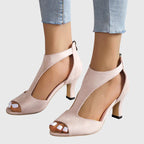 Delfina Women's Heels | Orthopedic Comfort, Breathable White Design 2