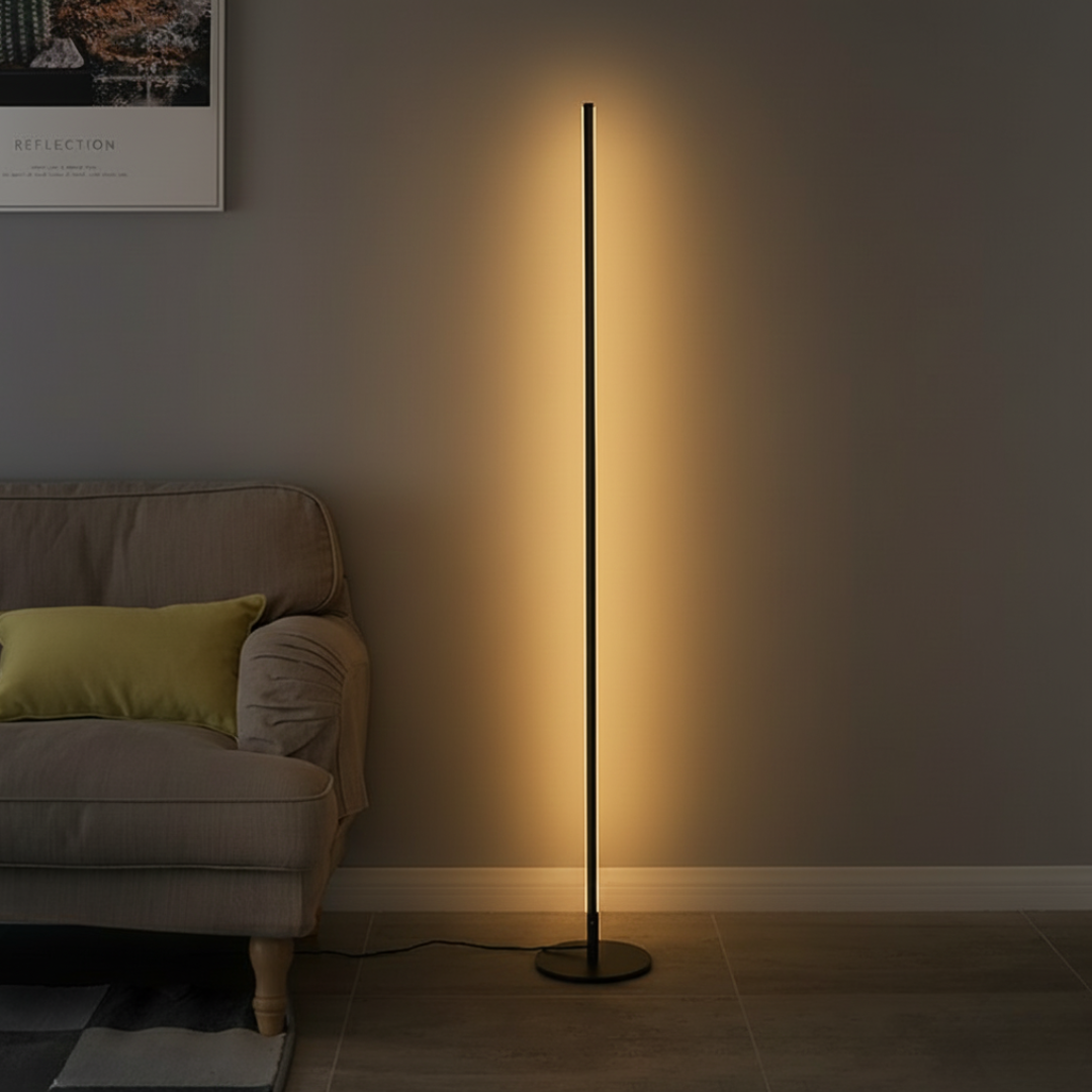 DuctusLux Geometric LED Floor Lamp - Dimmable Multi-Head Standing Light with Remote