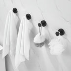 Durable Stainless Steel Shower Hooks with Vacuum-Suction Design for Easy Bathroom Storage – Holds Up to 7kg 7