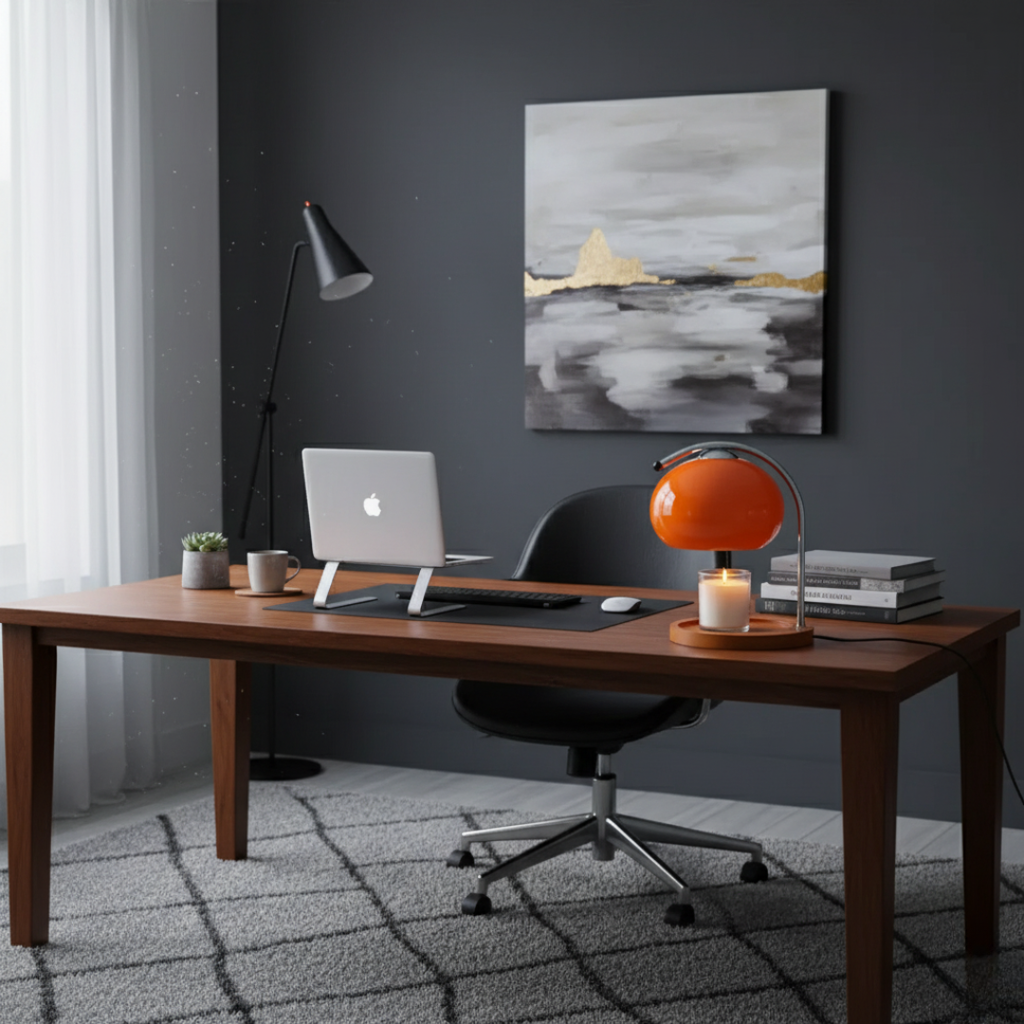 Electric Candle Warmer Lamp - Dimmable Flame-Free Melting Light for Jar Candles