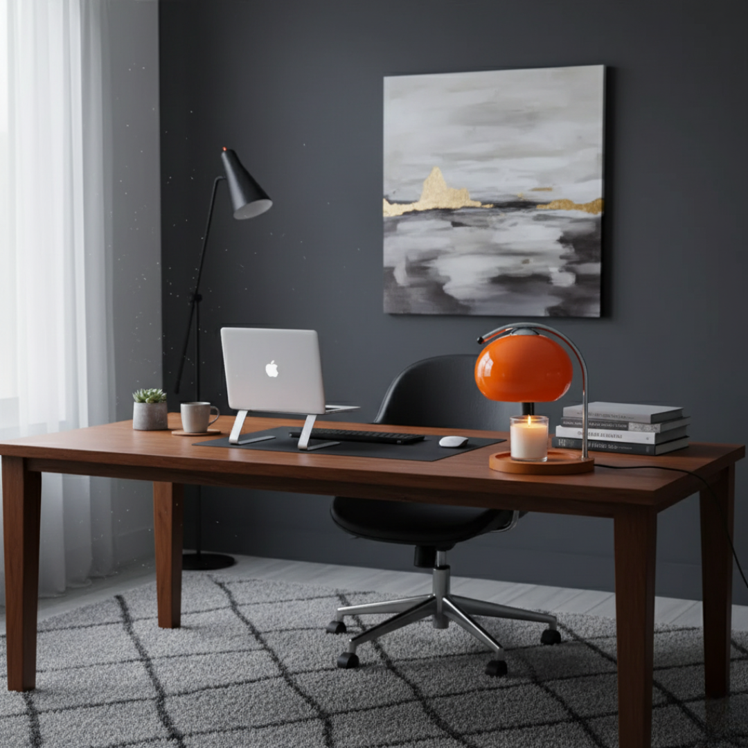 Electric Candle Warmer Lamp - Dimmable Flame-Free Melting Light for Jar Candles