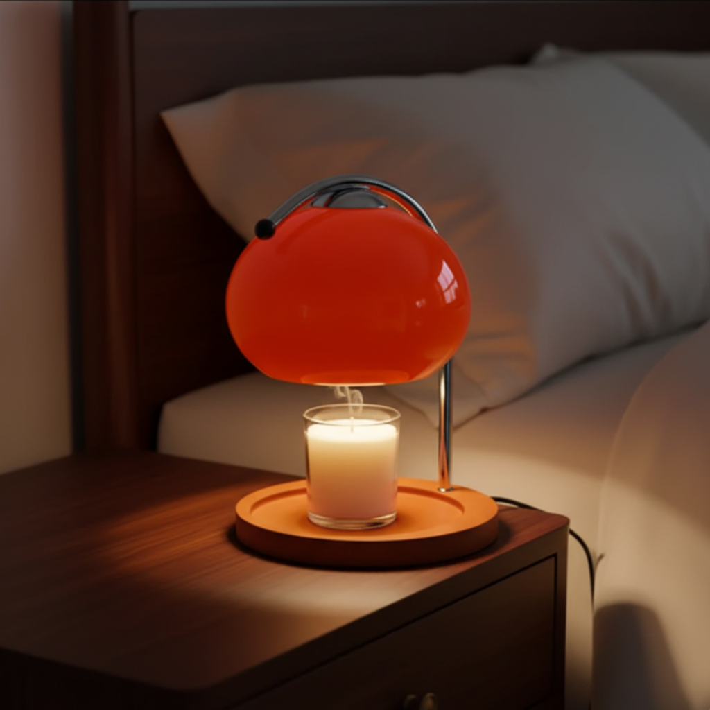 Electric Candle Warmer Lamp - Dimmable Flame-Free Melting Light for Jar Candles