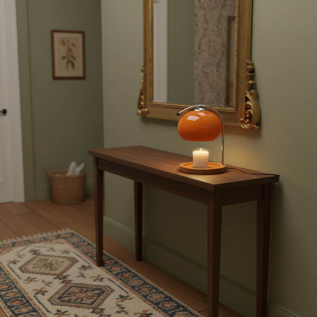 Electric Candle Warmer Lamp - Dimmable Flame-Free Melting Light for Jar Candles