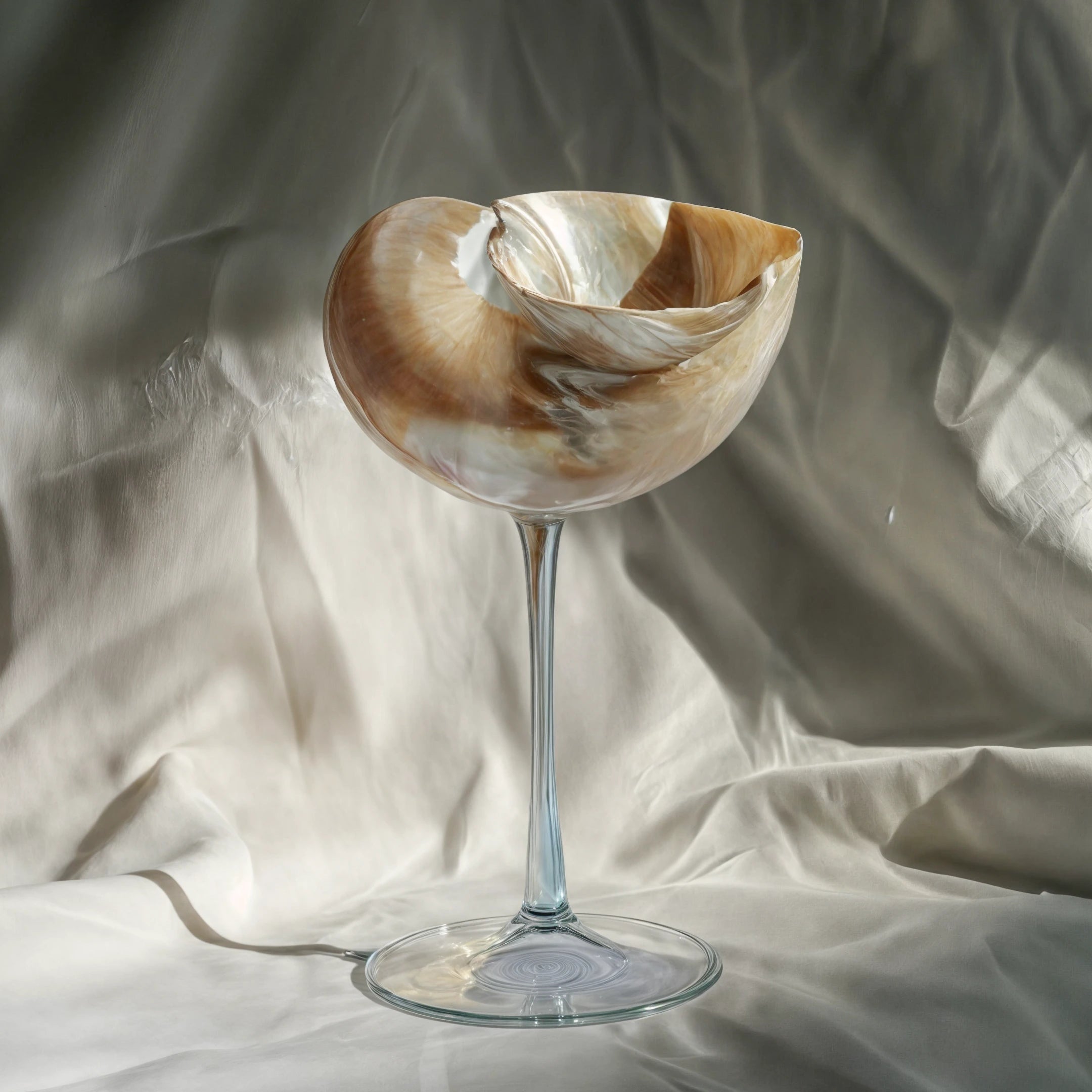 Elegant Drinking Glasses with Natural Shell Stem – Coastal Cocktail and Champagne Glassware 7