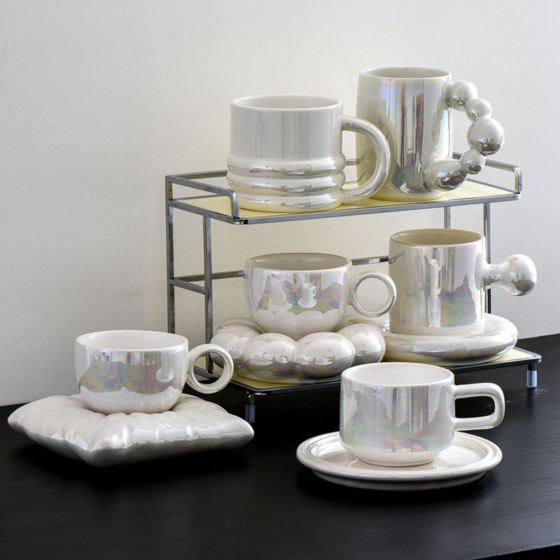 Elegant Minimalist Porcelain Cups 300 ml – Dishwasher and Microwave Safe Mugs for Coffee and Tea 1