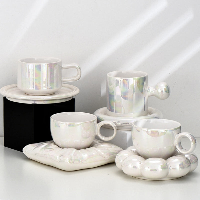 Elegant Minimalist Porcelain Cups 300 ml – Dishwasher and Microwave Safe Mugs for Coffee and Tea 2