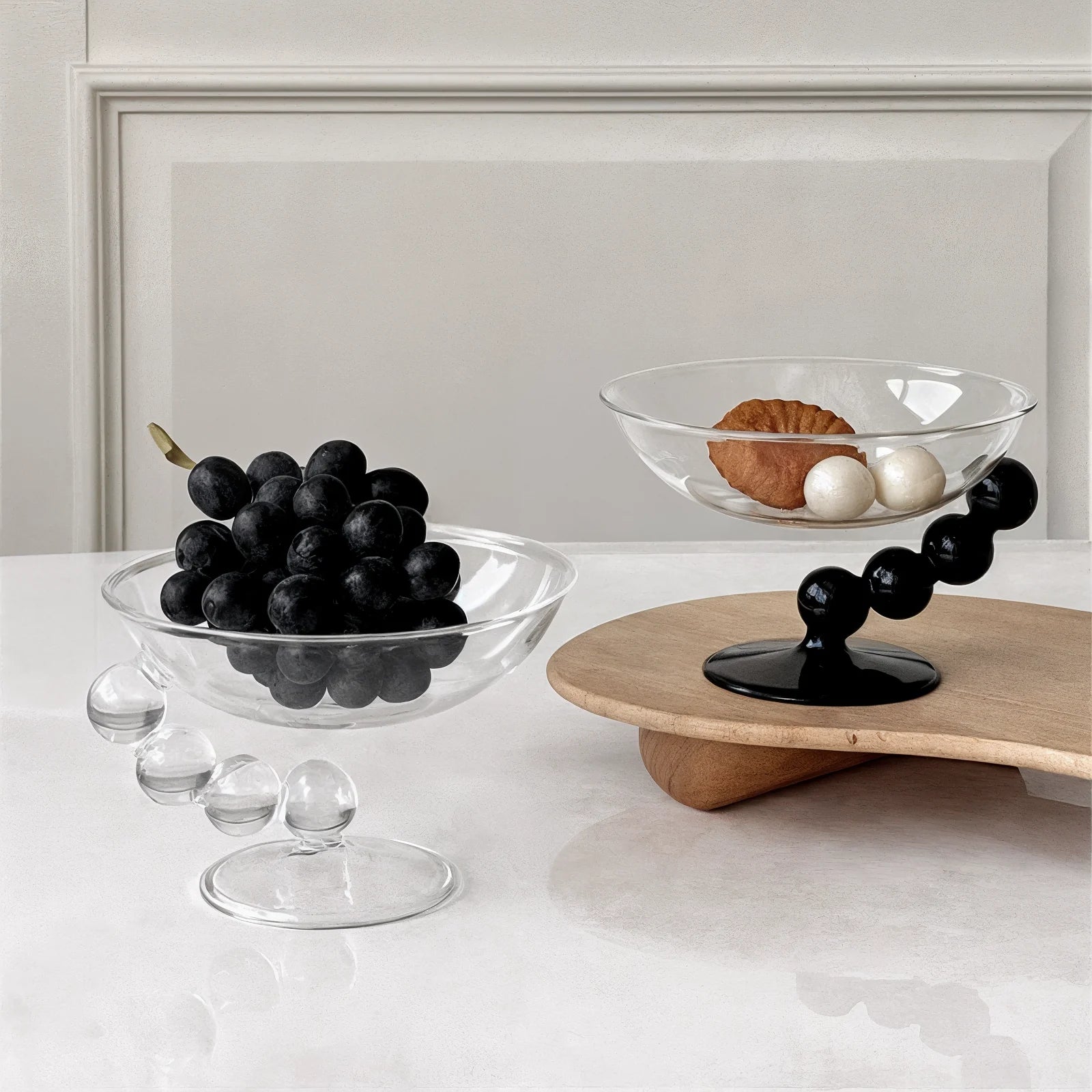 Elegant Wine Glass with Circular Handle – Modern Mediterranean Design for Home Decor 0
