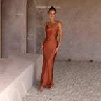 Ella Women's Formal Dress | Soft Satin, Elegant Cowl Neck 2