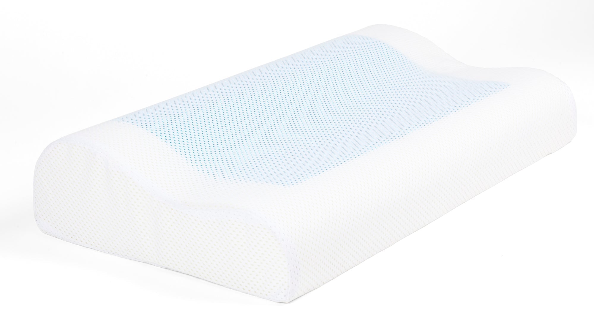 Ergonomic Gel Foam Pillow with Cooling Gel and Head Recess 50x30cm 4