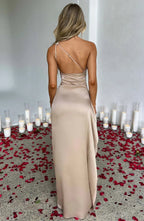 Eva Women's Maxi Dress | One-Shoulder Asymmetrical Elegance - 5