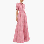 Fiona Women's Floral Cocktail Dress | Puff Sleeves, Elegant Fit 1