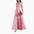 Fiona Women's Floral Cocktail Dress | Puff Sleeves, Elegant Fit 2