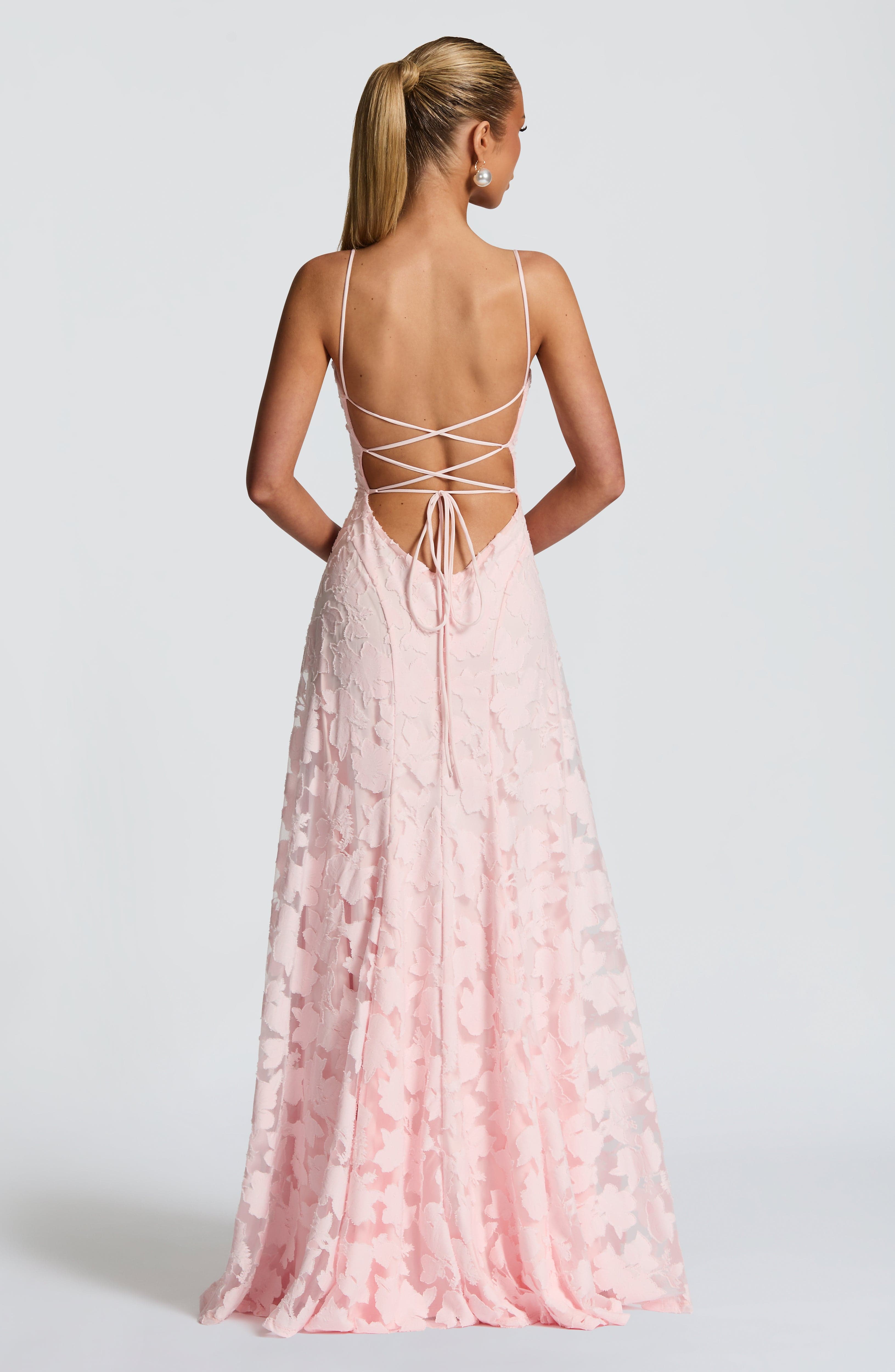 Fiona Women's Maxi Dress | Elegant Lace Overlay, Formal 3