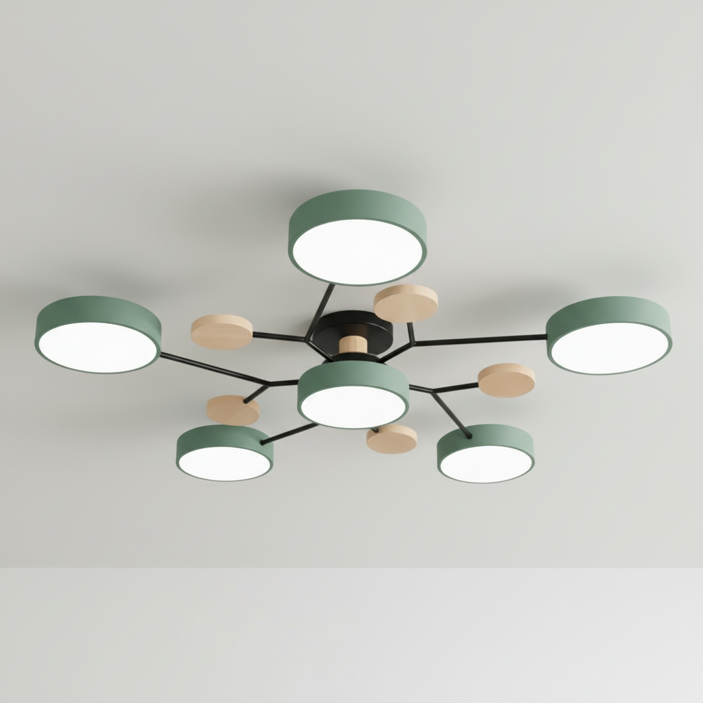 AstraRamus Starburst Branch LED Ceiling Light - Nordic Flush Mount Lamp, 3000K