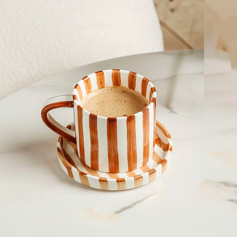 Handcrafted Ceramic Dinnerware Set – Mediterranean-Inspired Plate Set in Terracotta, Olive, and Marine Colors 7