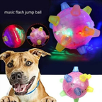 Interactive Jumping Dog Toy Ball with LED Lights for Playtime 1