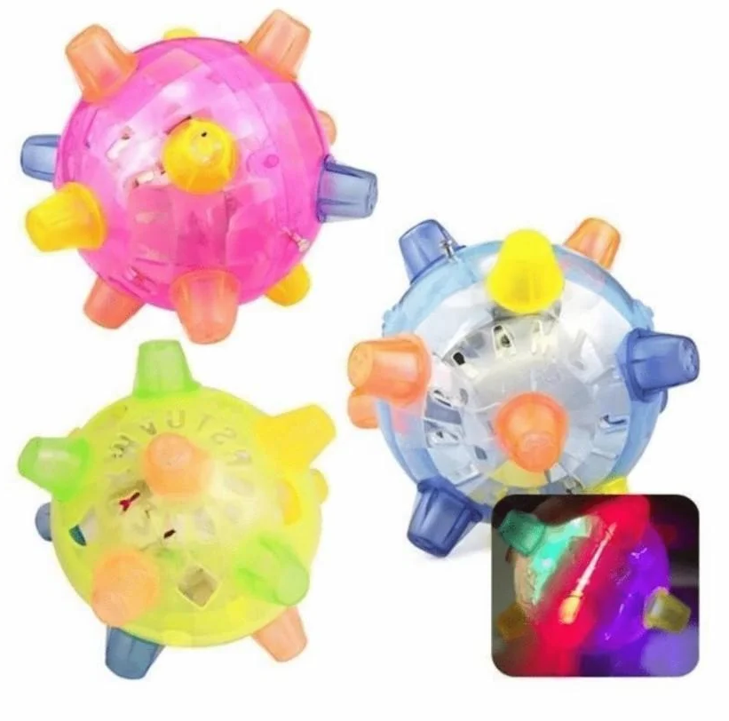 Interactive Jumping Dog Toy Ball with LED Lights for Playtime 3