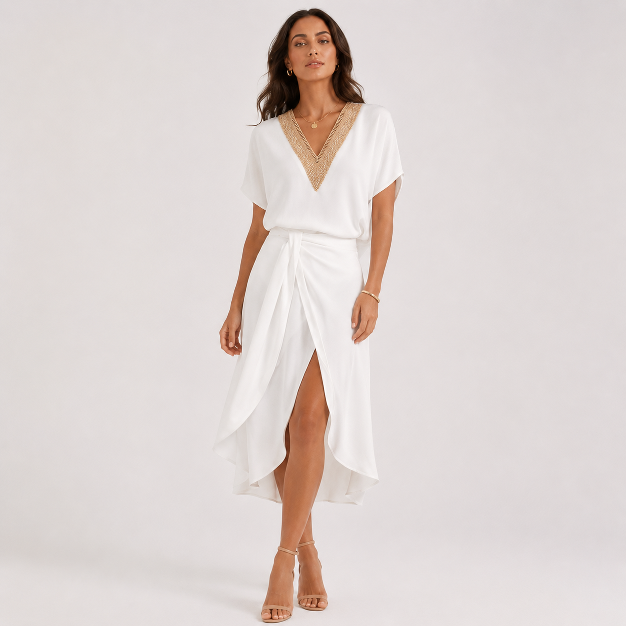 Ivy Women's Dress | Sustainable V-Neck, Versatile Cocktail Dress 11