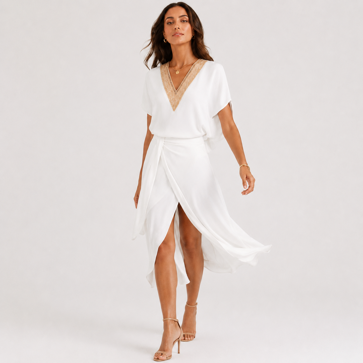 Ivy Women's Dress | Sustainable V-Neck, Versatile Cocktail Dress 33