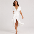 Ivy Women's Dress | Sustainable V-Neck, Versatile Cocktail Dress