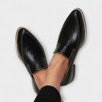 Jade Women's Black Loafers | Orthopedic Comfort, Versatile Design 0