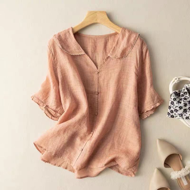 Kara Women's Blouse | Vintage-Inspired Button Detail, Plus Size Available 1