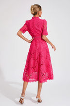 Lana Women's Dress | Lace A-Line Midi, Perfect for Summer Cocktails 7